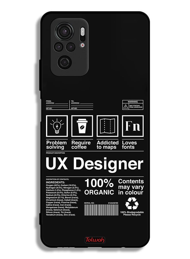 Tolwak Xiaomi Poco M5s Protective Case Cover Ux Designer Sticker - Image 2