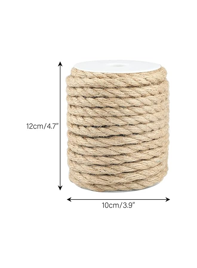The Bros حبل جوت 10م، خيط جوت طبيعي 10مم، حبل ريفي، خيط قنب لتغليف صناديق DIY، تزيين حفلات الزفاف، ربط وتغليف، فنون وحرف الزهور - Image 2