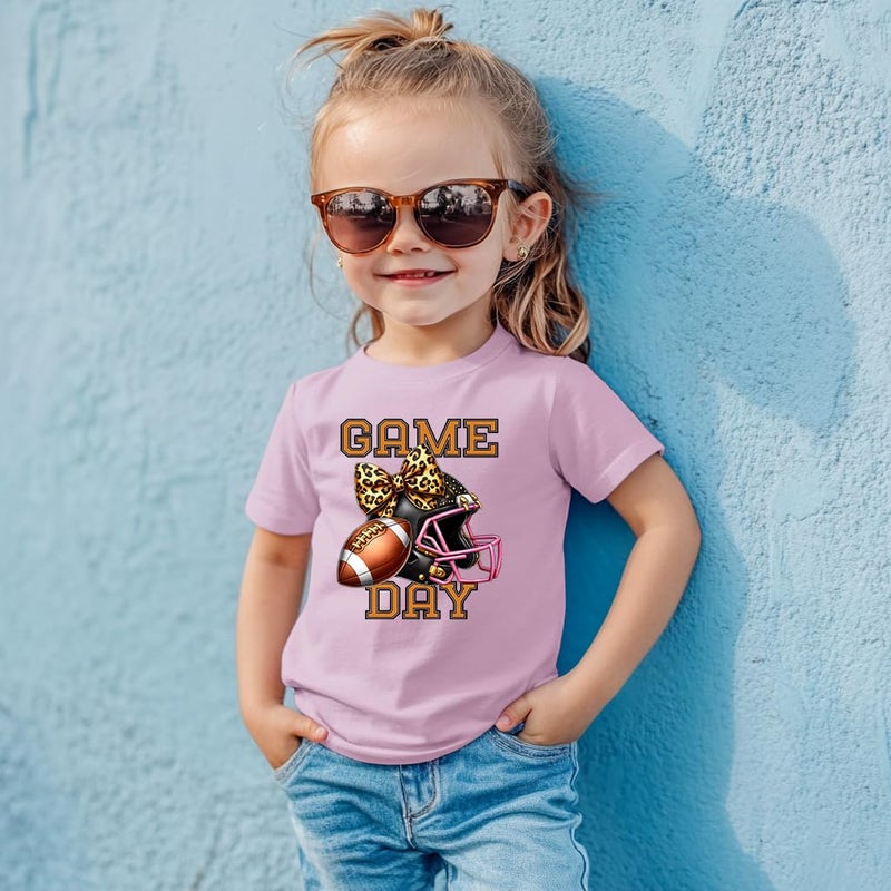 cheerilulu Toddler Game Day Shirt for Boys Girls Kids, Happy Funny Football Sunday Athletic Toddler Boy Girl T Shirt, 2-6T - Image 5