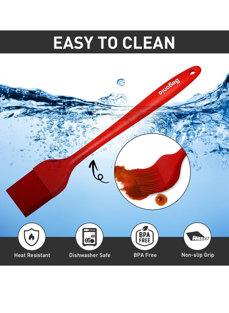 6 Piece Silicone Oil Brush, Heat Resistant Food Brush Spread Oil Butter Sauce for BBQ Grill Baking Kitchen Cooking, BPA Free, Dishwasher Safe. ﻿ - Image 2