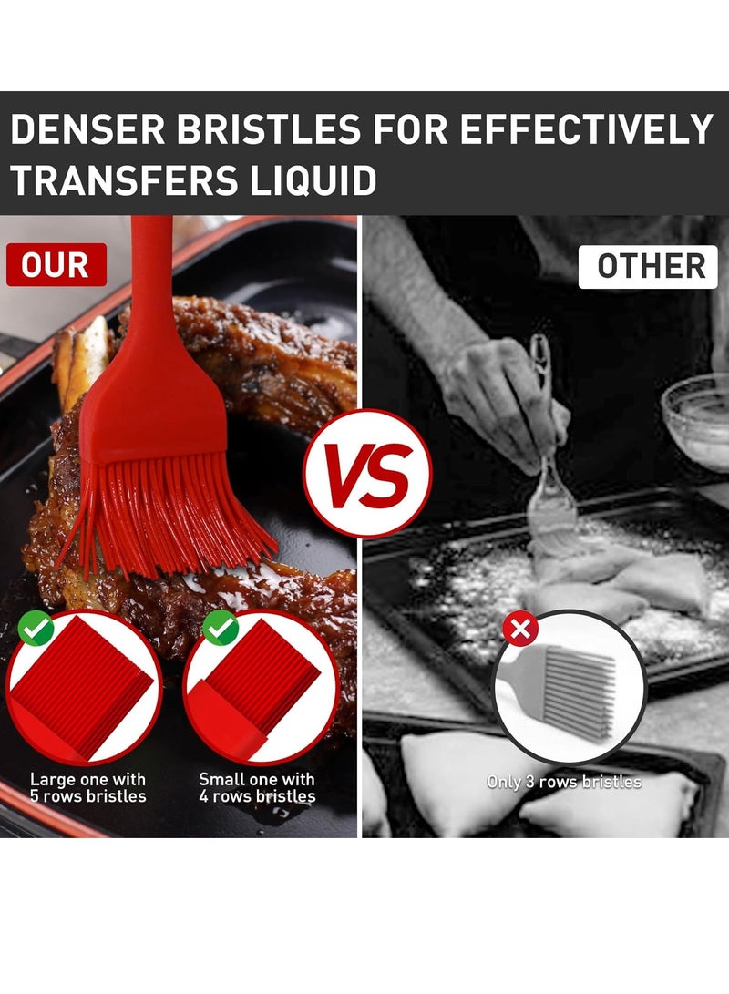 6 Piece Silicone Oil Brush, Heat Resistant Food Brush Spread Oil Butter Sauce for BBQ Grill Baking Kitchen Cooking, BPA Free, Dishwasher Safe. ﻿ - Image 3