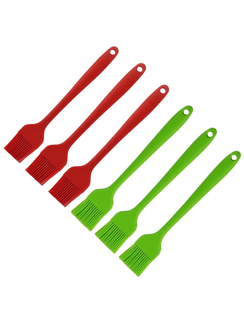 6 Piece Silicone Oil Brush, Heat Resistant Food Brush Spread Oil Butter Sauce for BBQ Grill Baking Kitchen Cooking, BPA Free, Dishwasher Safe. ﻿ - Image 1