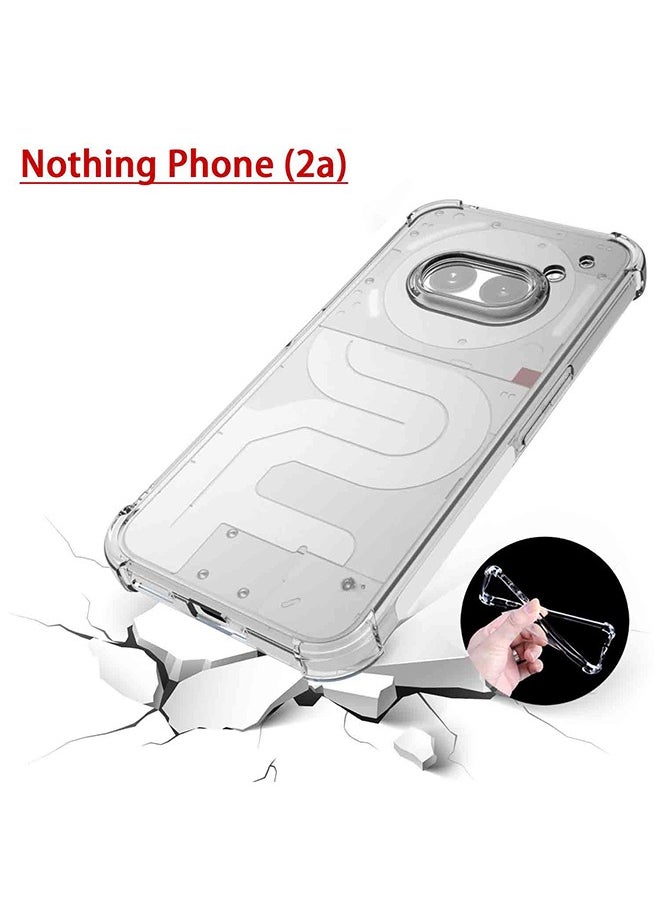 SNBFA Nothing Phone 2A Clear Cover Case Soft TPU Transparent Back Protective Case Shock Absorbent Reinforced Corner for Nothing Phone 2A 5G  - Image 4