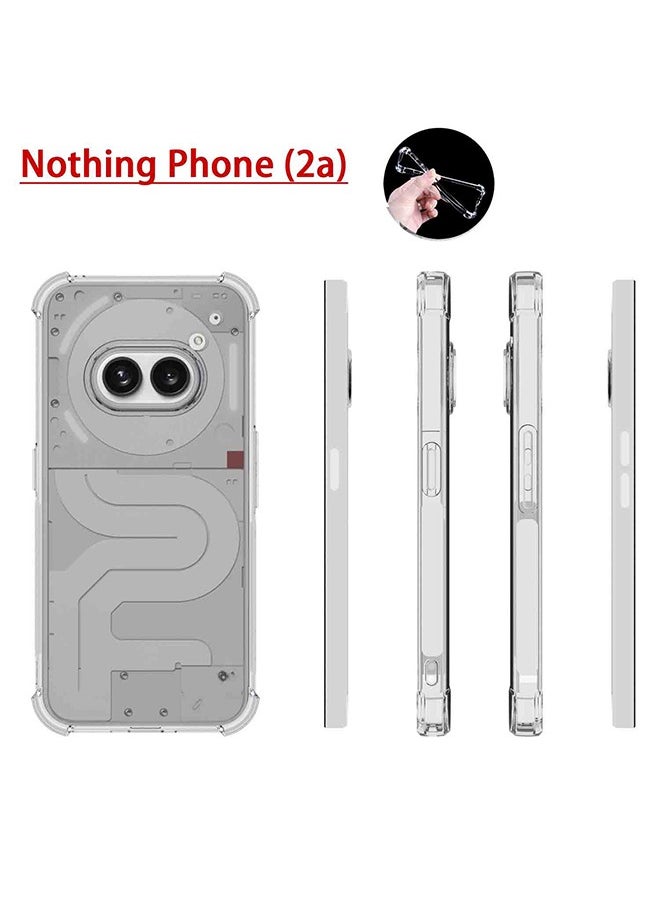 SNBFA Nothing Phone 2A Clear Cover Case Soft TPU Transparent Back Protective Case Shock Absorbent Reinforced Corner for Nothing Phone 2A 5G  - Image 2