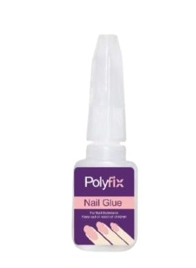 Polyfix Artificial Waterproof Nail Glue | Professional Nail Art Manicure Tool for Acrylic and False Nails, Offering Waterproof and Long-Lasting Adhesion 10g - Image 1