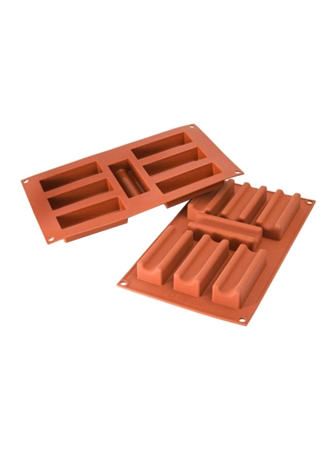 Silikomart Silicone Mold Brown 1.37x3.75x0.93inch