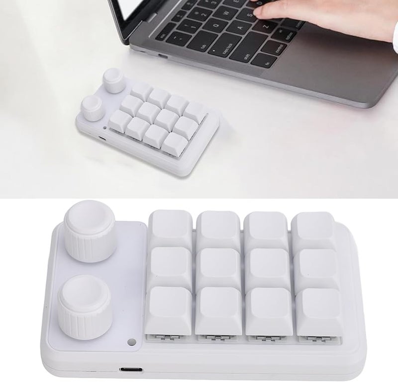 Yosoo 12 Keys RGB Blue Switch Programmable Mechanical Keyboard Wired Type C - Image 3