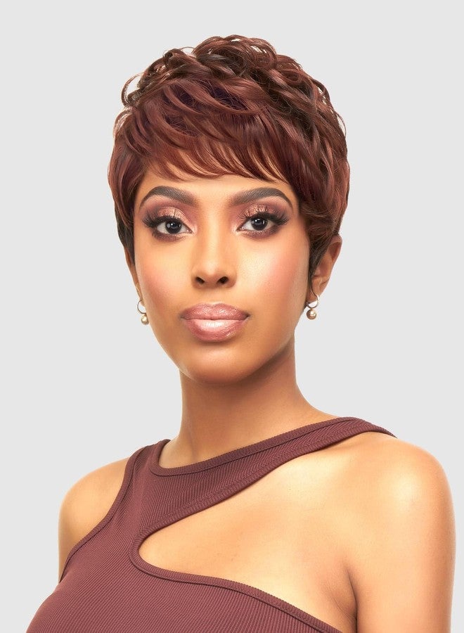 Vanessa Fashion Wigs Short Length Wavy Hair Style Heatwave Synthetic Wigs - SALMA (F2315) - Image 1