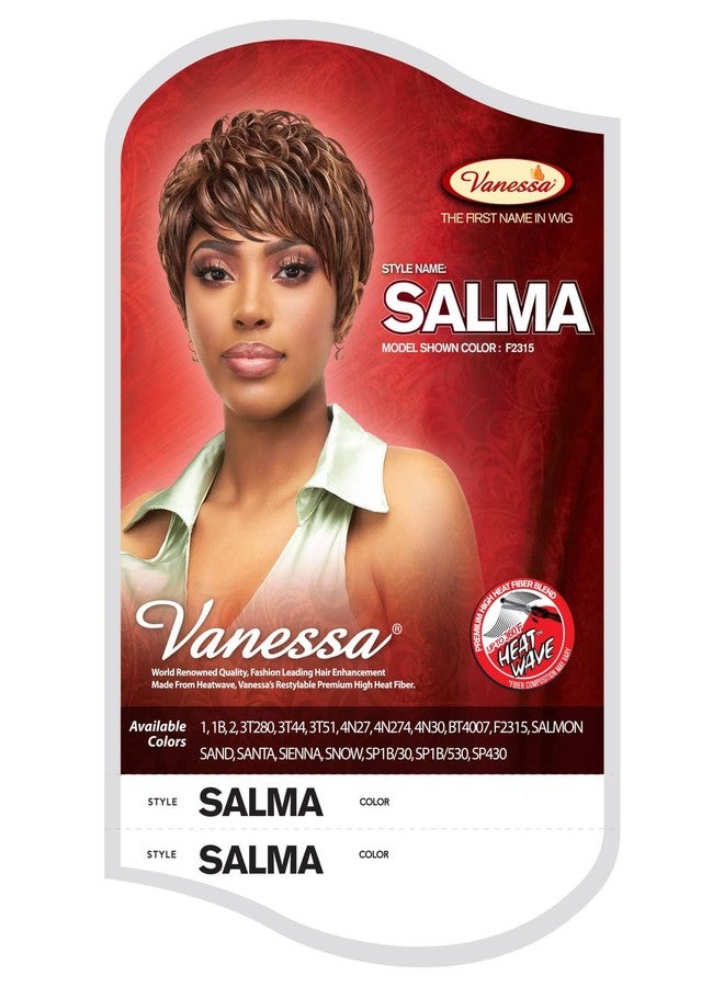 Vanessa Fashion Wigs Short Length Wavy Hair Style Heatwave Synthetic Wigs - SALMA (F2315) - Image 5