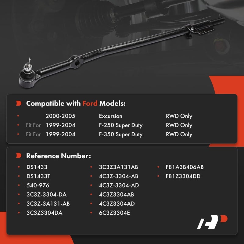 A-Premium Front Inner Right Tie Rod End for Ford Models - Image 2