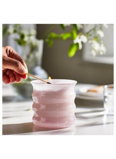 erorex Scented candle in glass, Jasmine/pink, 50 hr  - Image 3