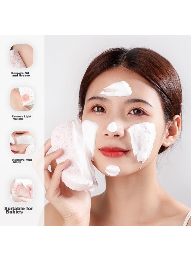 GOOOD Gudi Goood Thickened And Enlarged High-density Micro-particle Face Cleansing Pads, 3-pack, High-density Micro-particle Makeup Remover Sponge, Deep Cleansing, Soft And Gentle On Skin, Facial Cleansing Cotton - Image 2