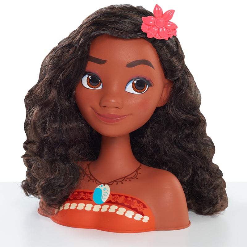 Just Play Disney Princess Moana Styling Head with Accessories, 14-pieces, Black Hair, Brown Eyes, Kids Toys for Ages 3 Up by Just Play - Image 3
