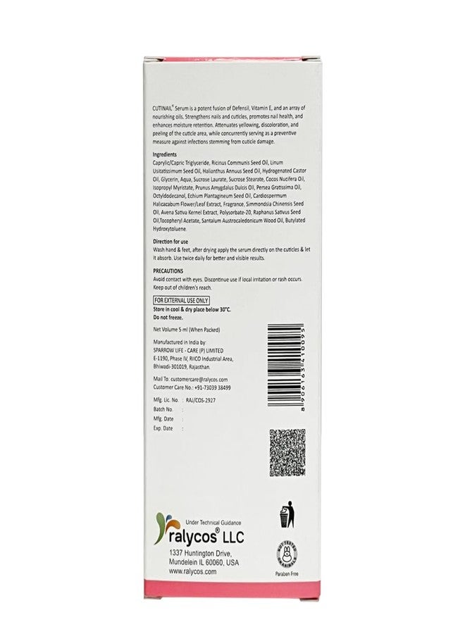 ralycos Cutinail Nail Serum Nail Growth Serum – Strengthens & Hydrates Weak, Brittle Nails | Cuticle Repair Oil with Almond & Olive Oil - Image 5