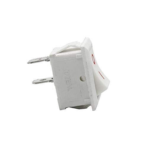 Electronicspices Mini Rocker Switch White 2 Pin SPST ON-OFF 250V PACK OF 10 - Image 5
