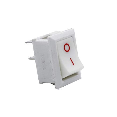 Electronicspices Mini Rocker Switch White 2 Pin SPST ON-OFF 250V PACK OF 10 - Image 4