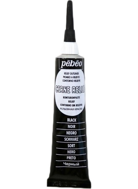 Pebeo Glass Contour Black 20Ml 