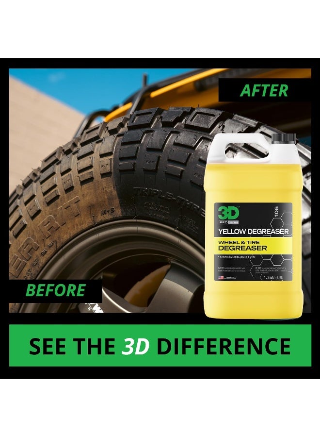 3D Yellow Degreaser Wheel & Tire Cleaner - 1 Gallon - Image 2