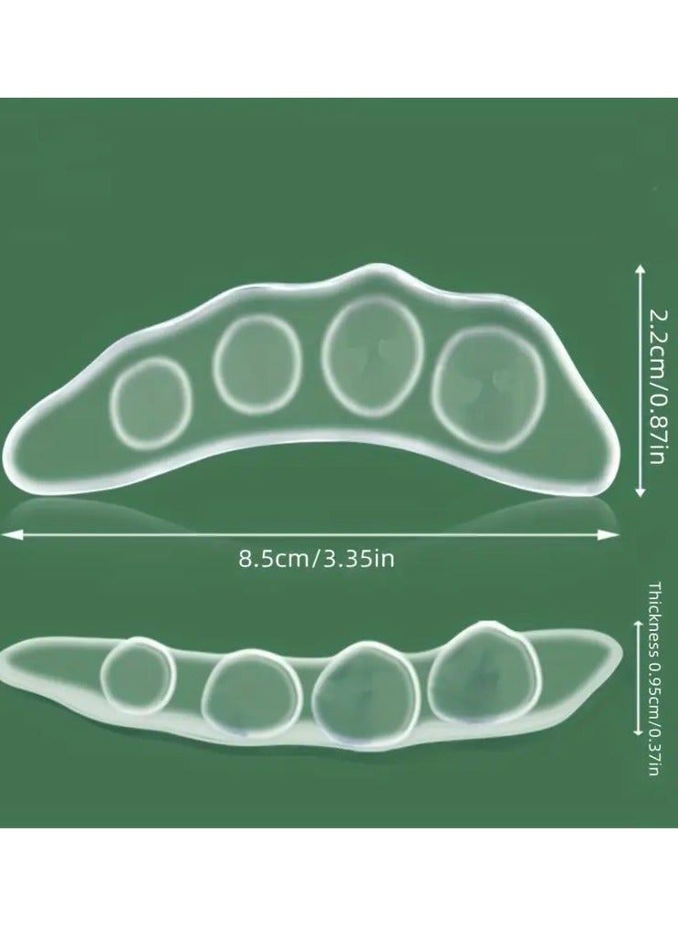 Goolsky 2pcs Non-slip Insoles Sticker for High Heels Flip Flop Sandals, Silicone Gel Self-adhesive Foot Patch, Forefoot Pad - Image 4