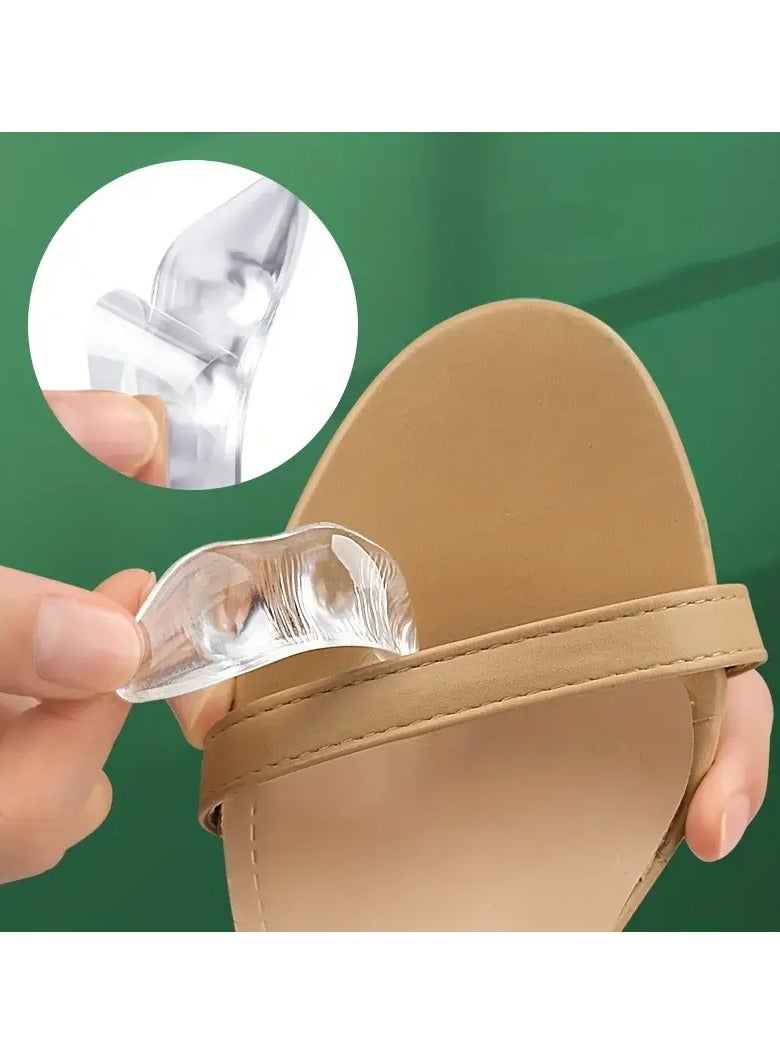 Goolsky 2pcs Non-slip Insoles Sticker for High Heels Flip Flop Sandals, Silicone Gel Self-adhesive Foot Patch, Forefoot Pad - Image 5