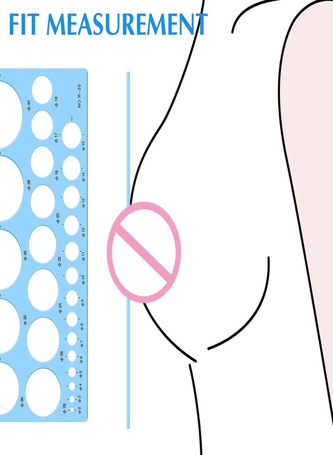 HYROOY Nipple Ruler Nipple Measuring Card Flange Ruler Sizing Tool Efficient Breast Feeding Supplies 27Size - Image 1