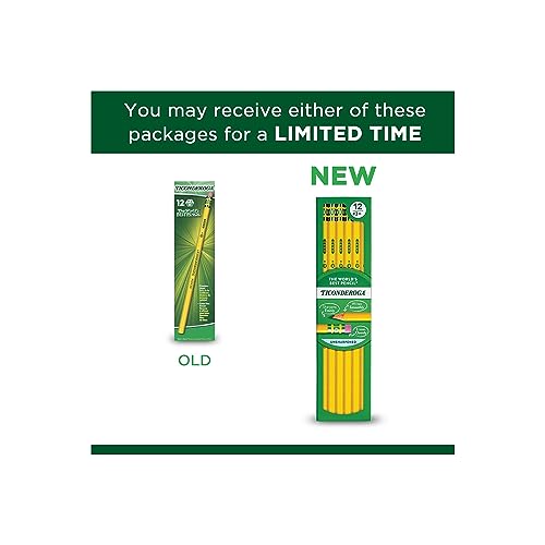 Ticonderoga Wood-Cased Pencils, Unsharpened, #3 H Hard, Yellow, 12 Count - Image 5
