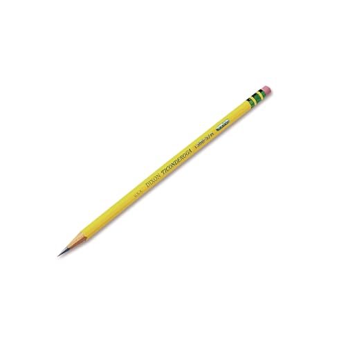 Ticonderoga Wood-Cased Pencils, Unsharpened, #3 H Hard, Yellow, 12 Count - Image 1