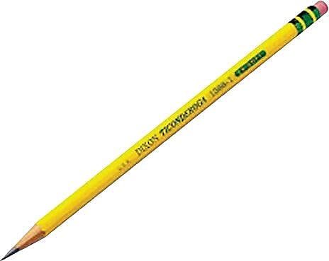 Ticonderoga Wood-Cased Pencils, Unsharpened, #3 H Hard, Yellow, 12 Count - Image 2