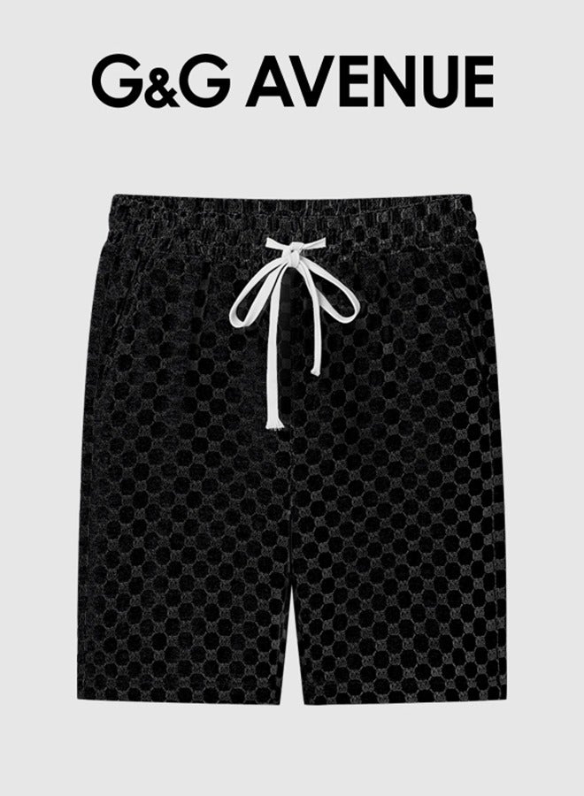 G&G AVENUE شورت تمرين رجالي صيفي جديد، شورت رياضي من القطن الخالص عالي الجودة مع جيوب، شورت كرة السلة للجري في الهواء الطلق - Image 1