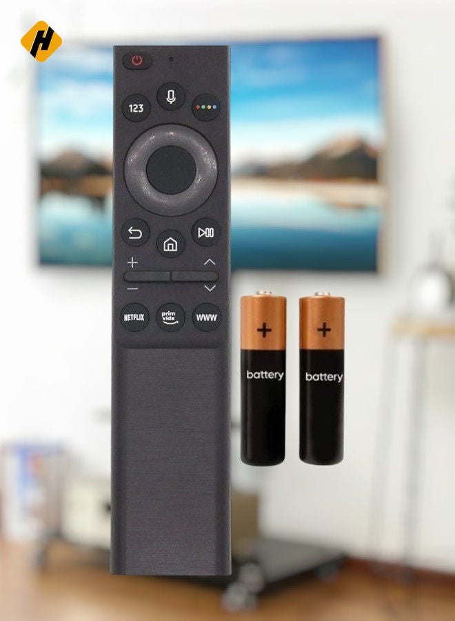 HuHa Replacement Universal Voice Remote Control for Samsung TV BN59-01363C – Compatible with Samsung Smart TV Models Q60A, Q70A, Q80A, QN90A, The Frame QLED 4K, and More – Includes Battery  - Image 2