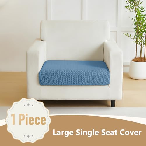 Yoovat Magic Sofa Covers Magic Sofa Couch Covers 2024 New Wear-Resistant Universal Sofa Cover Stretch for Sectional Slipcovers (Texture-Blue,Large Single Seat Cover) - Image 2