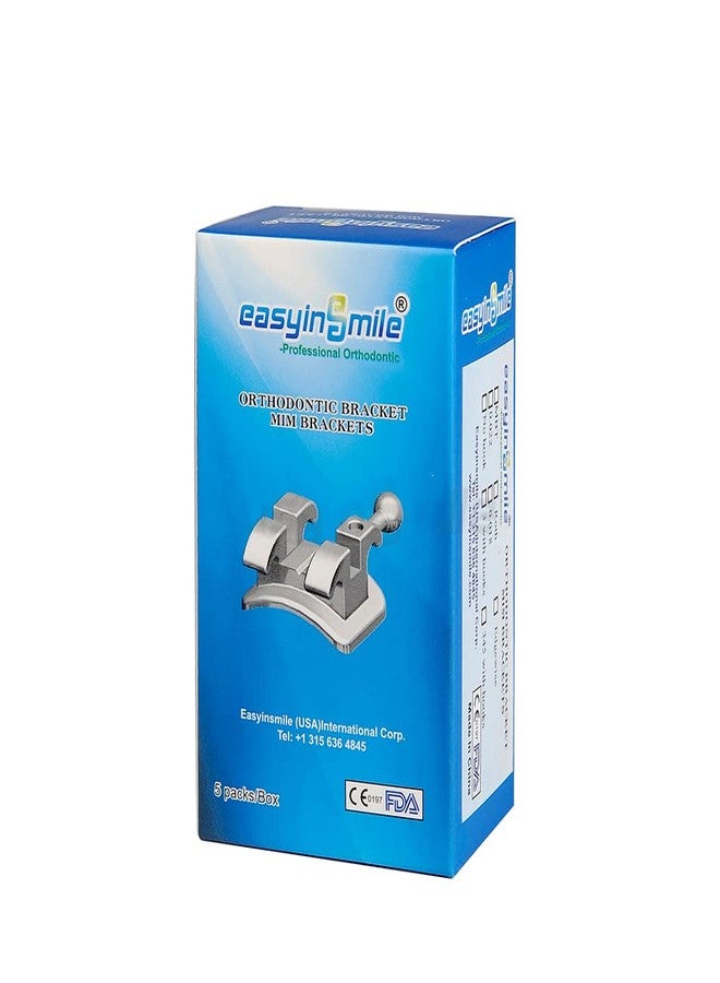 SNAWOP Dental Orthodontic Brackets Mini Metal Tooth Braces Roth/MBT (5 Packs Roth 022 3-4-5 with Hooks - Image 3