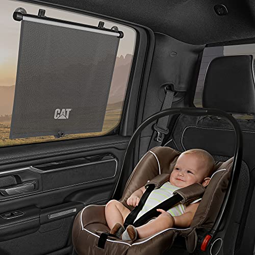 CAT® Window Shades Car Accessories - Car Shades for Back Windows Baby Visor - Retractable Window Blinds for SUV, Truck, & Car Sun Shade Window Screen - Car Window Shade for Baby - 14in x 19in 2-Pack - Image 3
