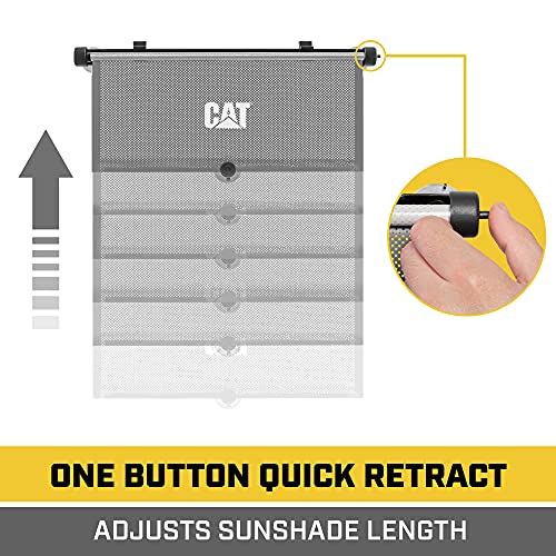 CAT® Window Shades Car Accessories - Car Shades for Back Windows Baby Visor - Retractable Window Blinds for SUV, Truck, & Car Sun Shade Window Screen - Car Window Shade for Baby - 14in x 19in 2-Pack - Image 5