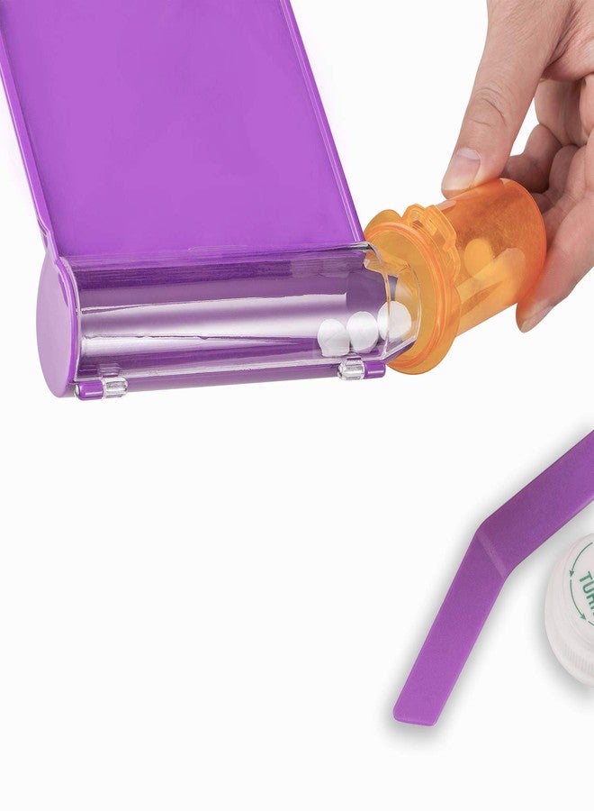 Medarchitect Right Hand Pill Counting Tray with Spatula (Purple) - Image 4
