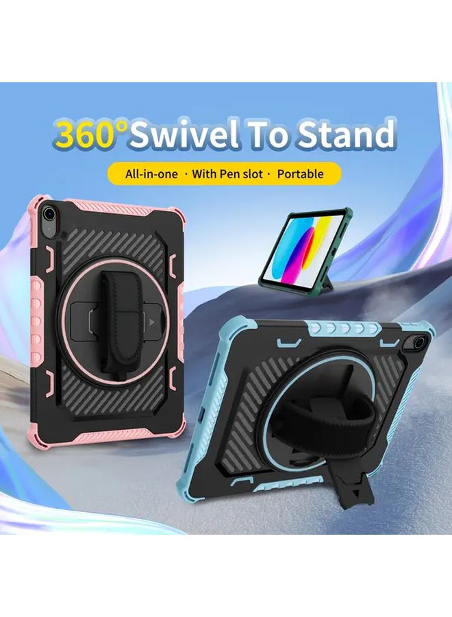 Pink iPad Mini 6 Protective Case with Rotating Bracket Anti Slip Scratch Resistant Cover - Image 2