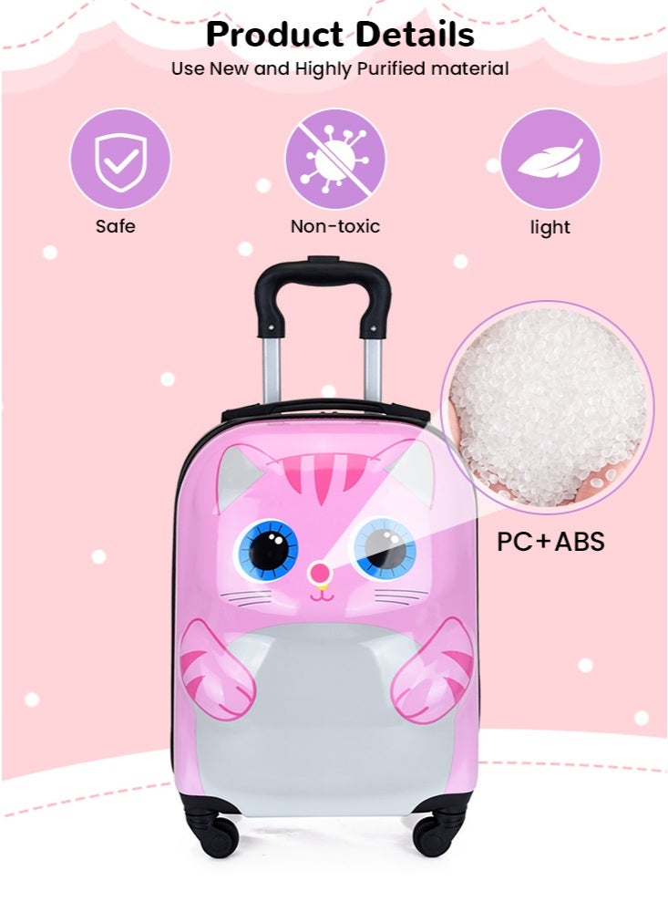 جيجيرو حقيبة سفر للأطفال بعجلات وهيكل صلب مقاس 18 بوصة لسيارات الأطفال الصغار - Image 2