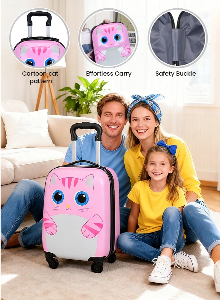 جيجيرو حقيبة سفر للأطفال بعجلات وهيكل صلب مقاس 18 بوصة لسيارات الأطفال الصغار - Image 3