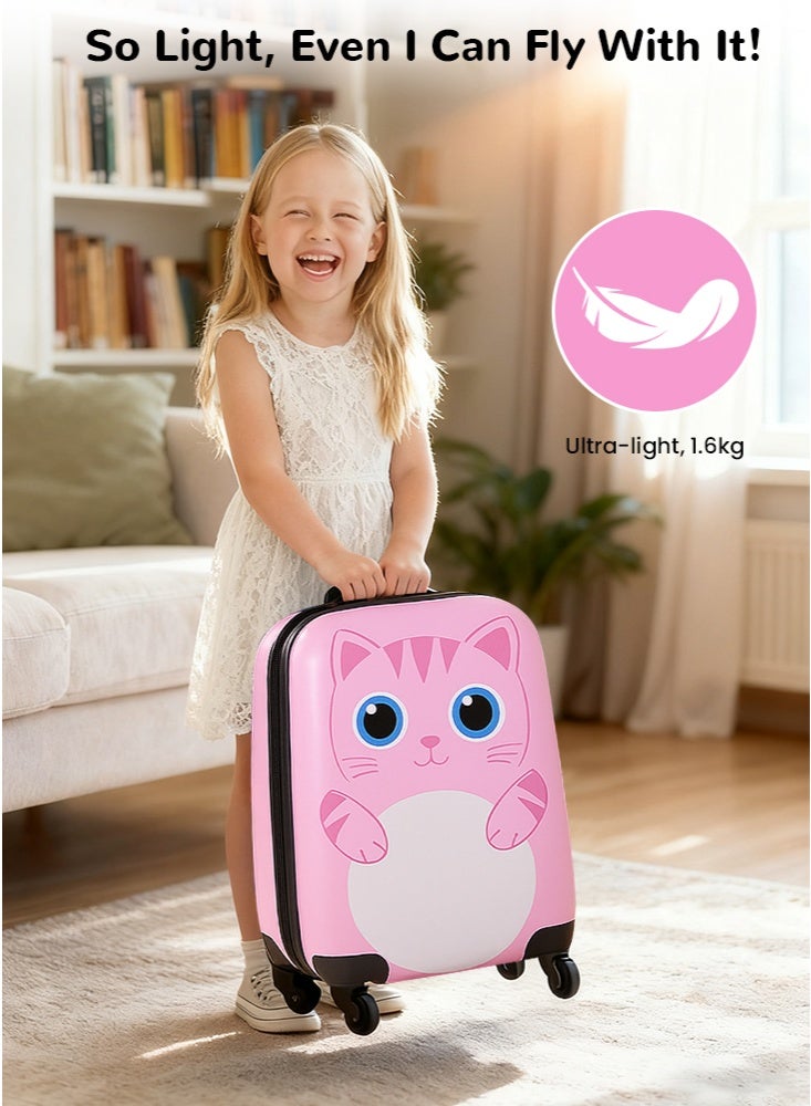 جيجيرو حقيبة سفر للأطفال بعجلات وهيكل صلب مقاس 18 بوصة لسيارات الأطفال الصغار - Image 4