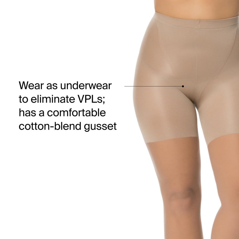 SPANX shape Original Footless Sheers - Body-Shaping Footless Pantyhose for Core Control - Adjustable Length - Nude - Size E - Image 4