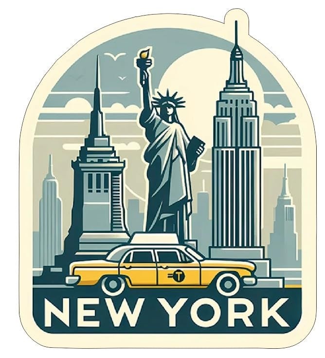 Click n ship New York Fridge Magnet - Multicolor - Image 1