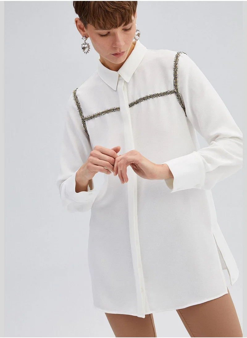 Touche SHIRT WITH GOLD STRIP