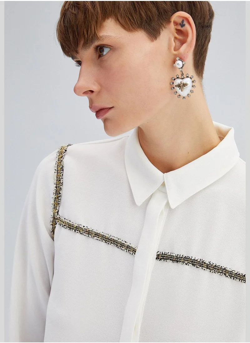 Touche SHIRT WITH GOLD STRIP