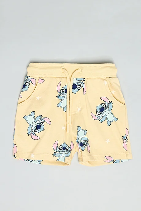 أر أند بي 2 Pack Stitch Print Shorts with Drawstring Waist