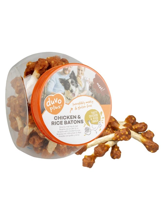 Duvo + Duvo+ Meat Chicken & Rice Batons - 400g - Image 1