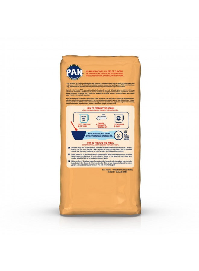 P.A.N. P.A.N. Yellow Corn Meal Pre-cooked Gluten Free and Kosher Flour for Arepas (2.2 lb / Pack of 4)  - Image 3