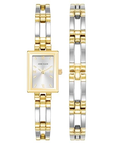 Anne Klein Womens Bracelet Watch Set - Image 1