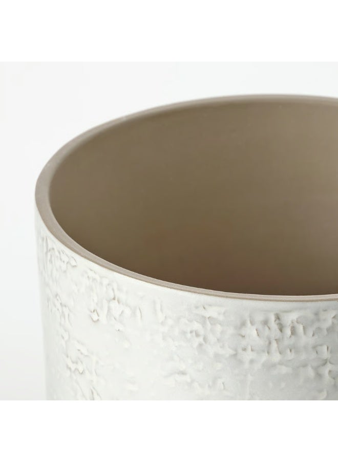 White Plant Pot – Indoor & Outdoor Decorative Flower Pot, Durable and Stylish, 15 cm Diameter - Image 3
