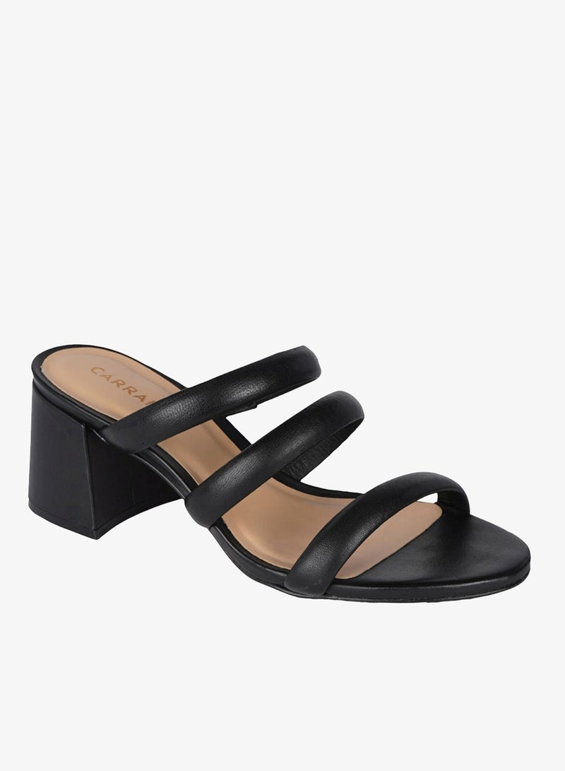 Carrano Ladies Open Back Strappy Heeled Mules 312021 Cab0502 - Image 1