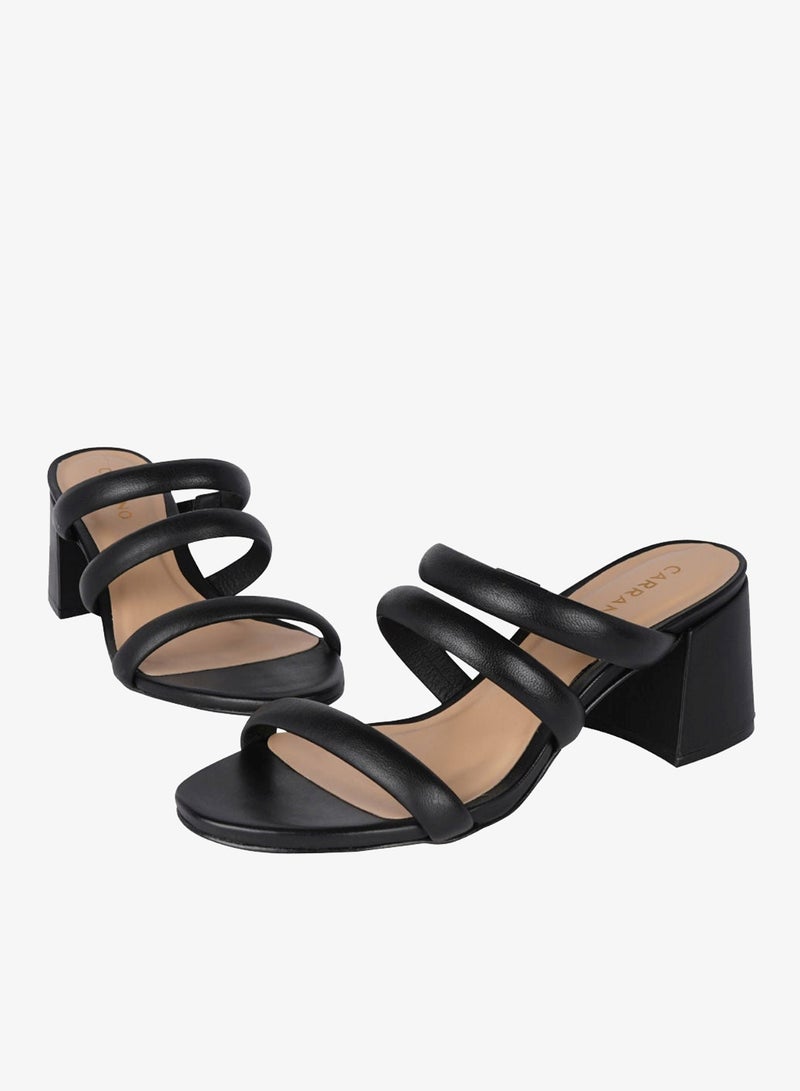 Carrano Ladies Open Back Strappy Heeled Mules 312021 Cab0502 - Image 2